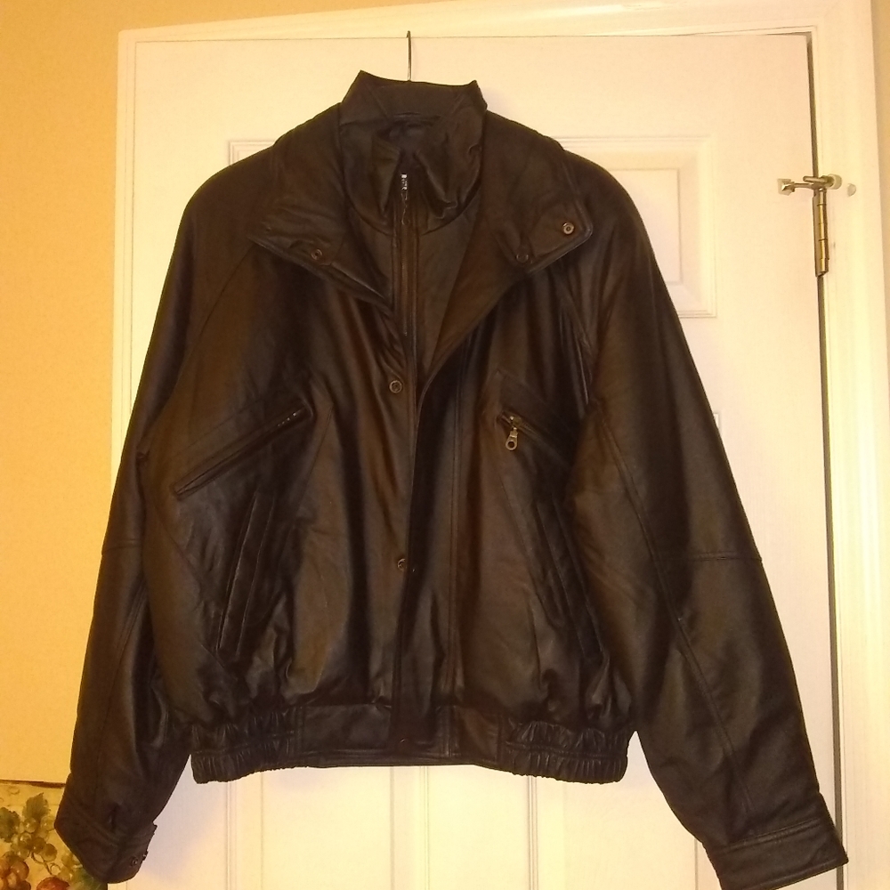 Vintage Fashion Elements Men's Leather Jacket